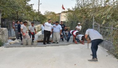 TOROSLAR DA YOL YAPIM ÇALIŞMALARI