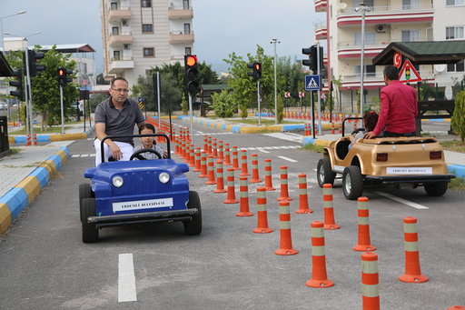 Belediye Trafik Eğitim Parkuruna yoğun ilgi