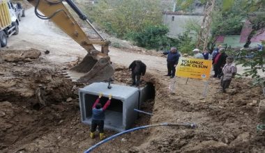 Yağışlardan zarar gören yollar onarıldı