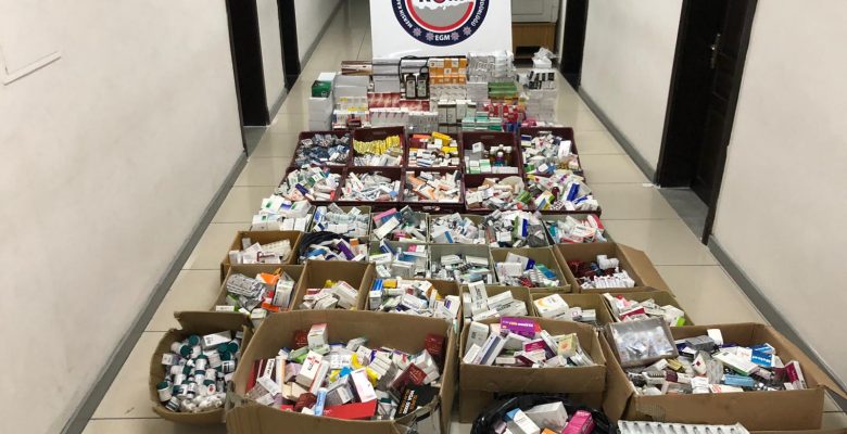 150 Bin adet tıbbi ve cinsel içerikli  ilaç ele geçirildi