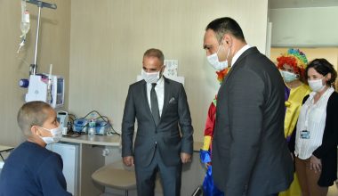 BAŞKAN YILMAZ’DAN LÖSEMİLİ ÇOCUKLARA MORAL ZİYARETİ