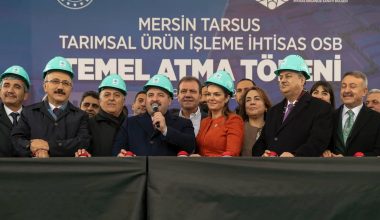 TARIMSAL ÜRÜN İŞLEME İHTİSAS OSB’NİN TEMEL ATMA TÖRENİ YAPILDI