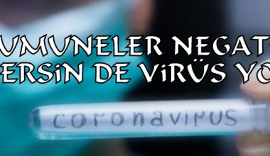 Mersin de Coronavirüs yok