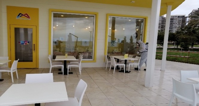 Büyükşehir Belediyesi MEŞOT’u dezenfekte ediyor