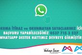 MESKİ’DEN OKUNMAYAN SU SAYAÇLARINA WHATSAPP KOLAYLIĞI