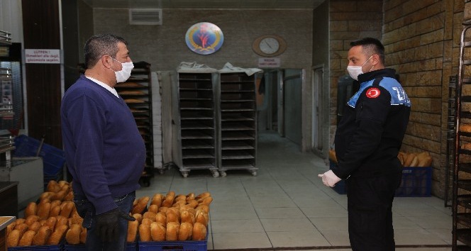 Erdemli’de fırınlara korona virüs denetimi