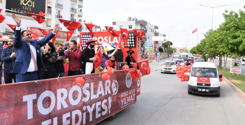 23 NİSAN TIRI İLE BAYRAM COŞKUSU EVLERE TAŞINDI