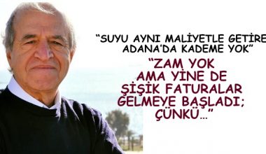 MERSİN EN UCUZ SUYU KULLANMIYOR!