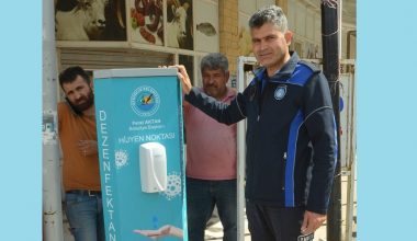 Aydıncık’a Dezenfektan Üniteleri Yerleştirildi