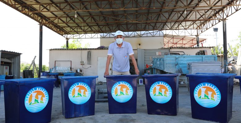 Plajlar için çöp kovası