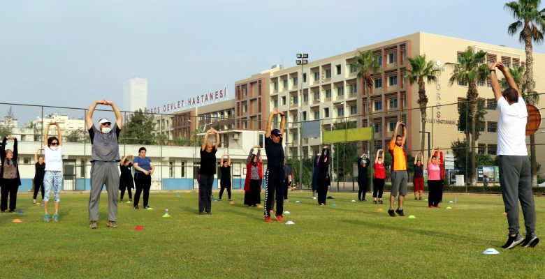 AKDENİZ’DE SABAH SPORU BAŞLADI