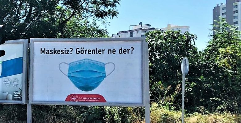 Pandemi Tedbirlerine Afişli Destek