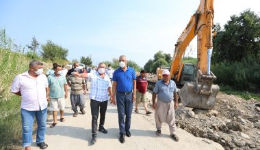 Mezitli Belediyesi, tehlikeli geçitte çalışmalara başladı