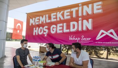 Kente gelen öğrencilere rehberlik