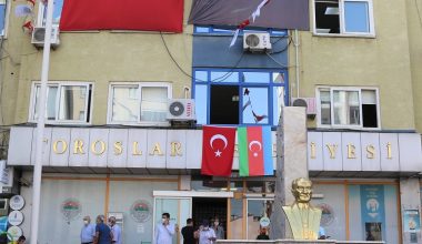 TOROSLAR BELEDİYESİ’NDEN, AZERBAYCAN’A BAYRAKLI DESTEK