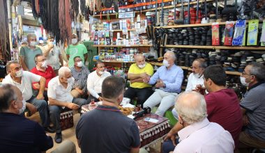 GÜLTAK; TARİHİ ZAFER ÇARŞISI ESNAFINI ZİYARET ETTİ