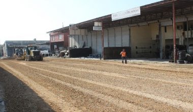 Tırmıl sanayi sitesinde asfalt çalışması