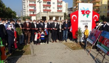 Mersin’de Azerbaycan Parkı açıldı