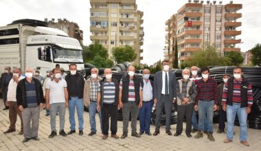 Anamur Belediyesi Çiftçilere 50 Bin Metre Sulama Borusu Temin Etti