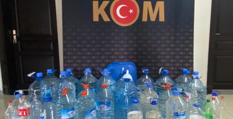 309 litre kaçak içki ele geçirildi