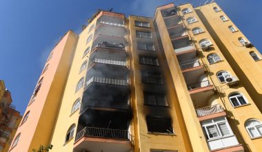 12 katlı binada yangın paniği