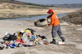 Berdan Barajında temizlik