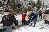 Mahsur kalan vatandaşlar kurtarıldı