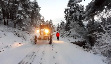 Yüksek kesimlerde karla mücadele