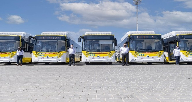 Limon renkli otobüsler sefere başlıyor