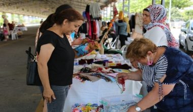 Erdemli de ‘El Emeği Pazarı’ açıldı.