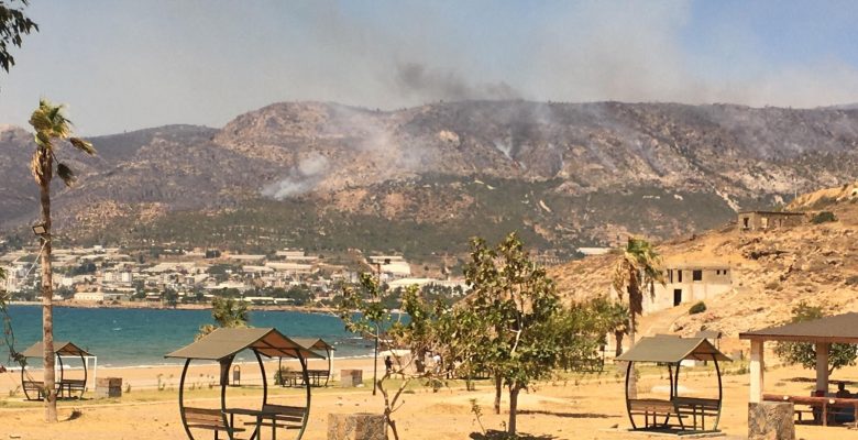 Aydıncık yangını kontrol altında