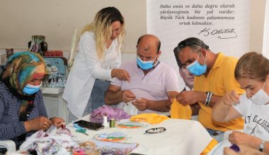 Erkek kursiyerler, marifetleriyle dikkat çekti.