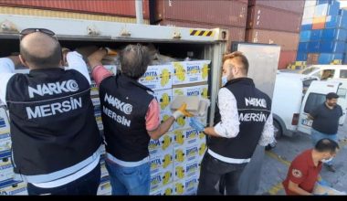 MUZ KOLİLERİ ARASINDA 60 KİLO 950 GRAM “KOKAİN” ELE GEÇİRİLDİ