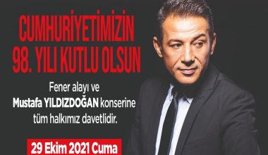 Anamur Belediyesi Cumhuriyetin coşkusunu Mustafa Yıldızdoğan konseri ile kutlayacak