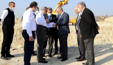 Vali Su, otoban bağlantı yolu inşaatında incelemelerde bulundu