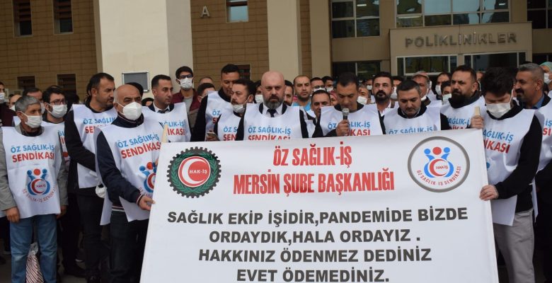 Sağlık çalışanları alana indi