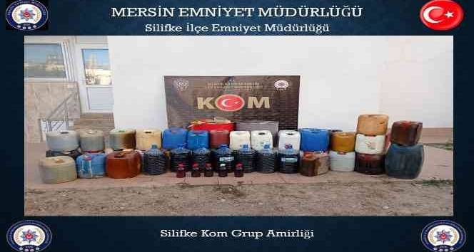 Silifke’de 1275 Litre Kaçak Akaryakıt Ele Geçirildi