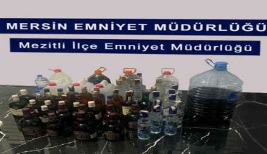 Mezitli’de sahte içki operasyonu