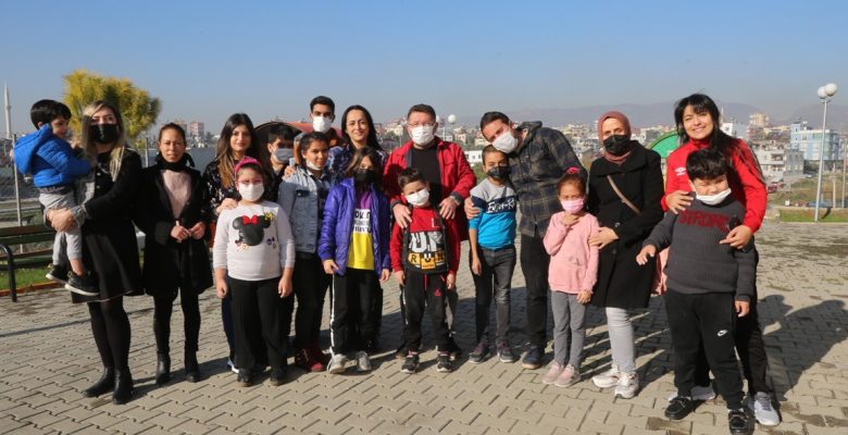 Görme engelli çocuklar, doyasıya eğlendi.