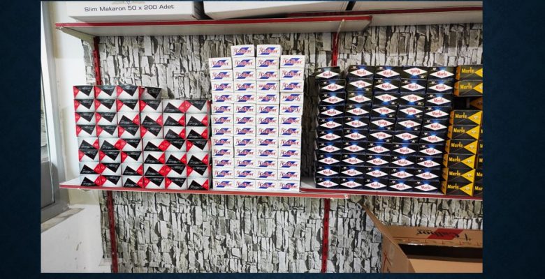 SİLİFKE POLİSİNDEN KAÇAK SİGARAYA  SERT TOKAT