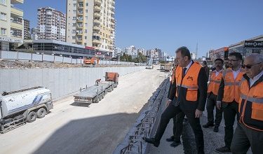 BAŞKAN SEÇER, GÖÇMEN’DEKİ KATLI KAVŞAK ÇALIŞMALARINI İNCELEDİ