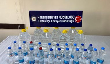 TARSUS’TA 50 LİTRE KAÇAK İÇKİ ELE GEÇİRİLDİ
