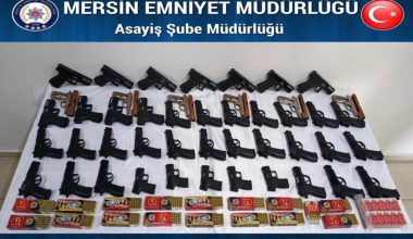 MERSİN POLİSİN’DEN KAÇAK SİLAH OPERASYONU