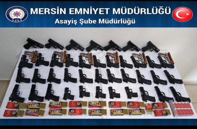 MERSİN POLİSİN’DEN KAÇAK SİLAH OPERASYONU