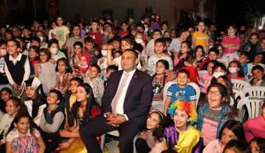 “ÇOCUKLARIN KAHKAHASI MAHALLELERİ SARDI”