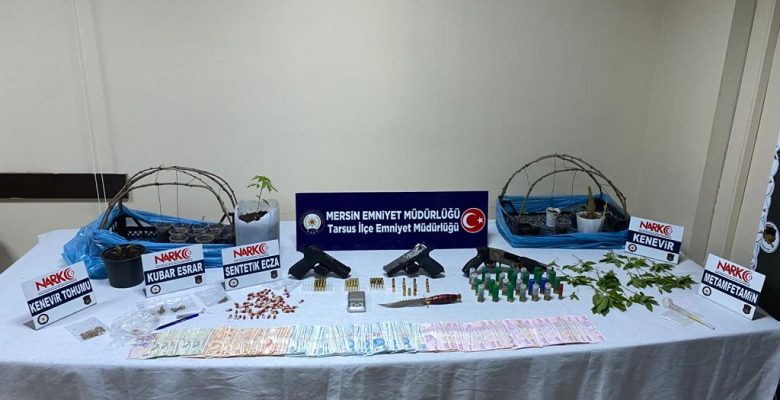 TARSUS POLİSİNDEN UYUŞTURUCU SATICILARINA DARBE