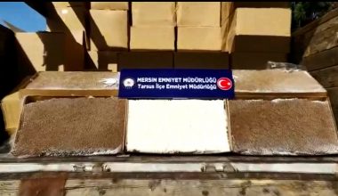 TARSUS’TA POLİS  5 MİLYON MAKORON  ELE GEÇİRDİ