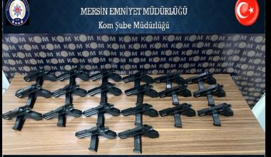KAÇAK SİLAH ÇETESİNİ MERSİN POLİSİ ÇÖKERTTİ