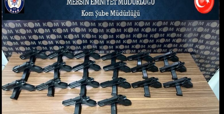 KAÇAK SİLAH ÇETESİNİ MERSİN POLİSİ ÇÖKERTTİ
