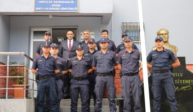 <strong>BAŞKAN YILMAZ’DAN JANDARMA KOMUTANLIĞINA ZİYARET</strong>
